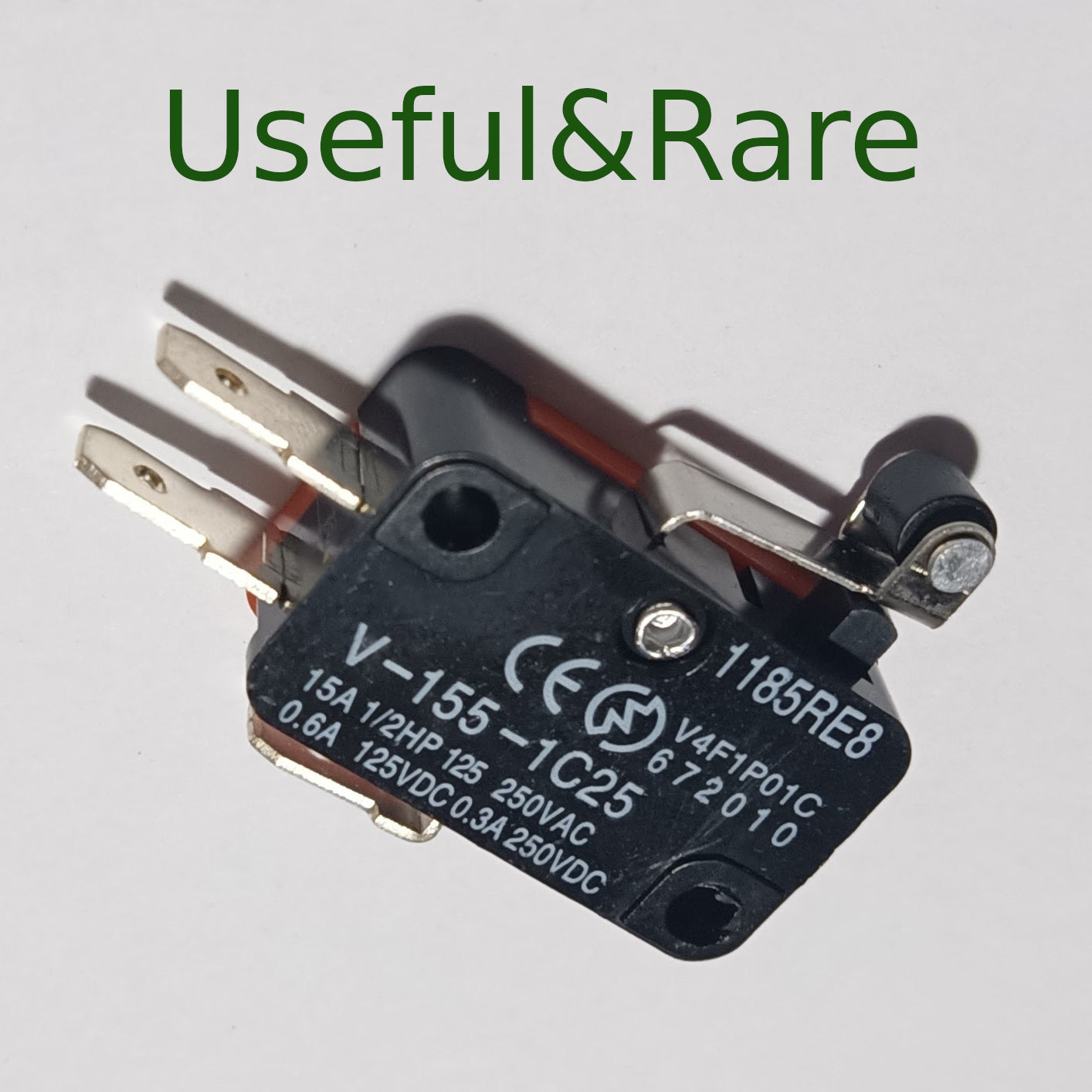 Microswitch up to 16 Amp 3 pin with roller