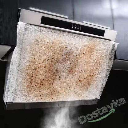 Oil Absorbing Disposable Filter Cap for Kitchen Hood (set of 12)