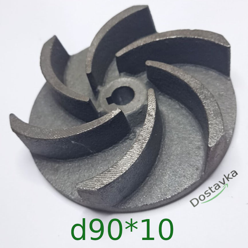 Working wheel for drainage pump Rudes DRQ450F (d10; d90; h22-16) (cast iron) (B01/039)