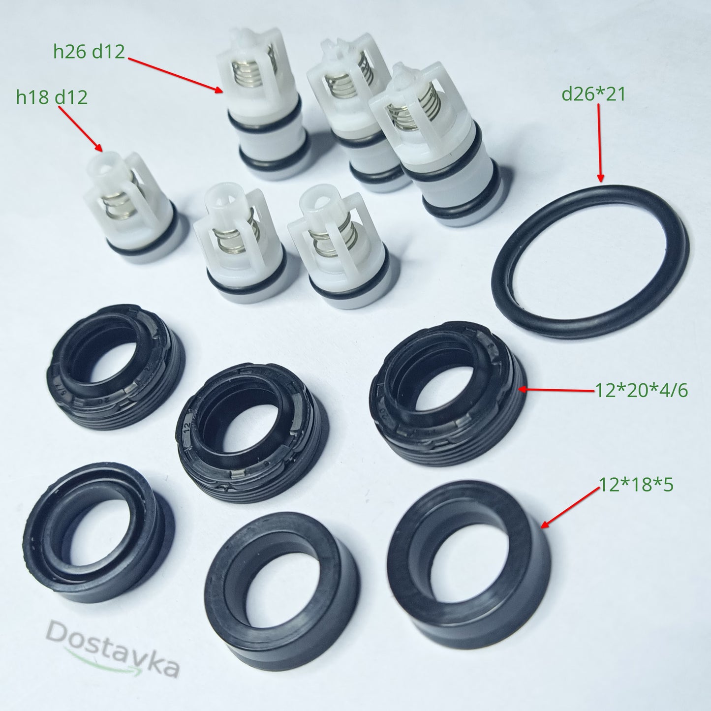 High pressure washer pump rectangular head Repair kit 12*20*5 h26*d12 h18*d12