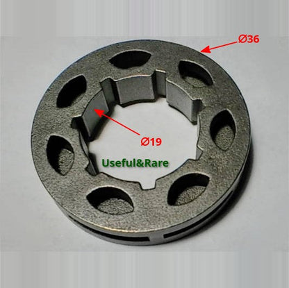 Husqvarna/ Parma chainsaw chain drive sprocket 3/8-7 d19*35-h7