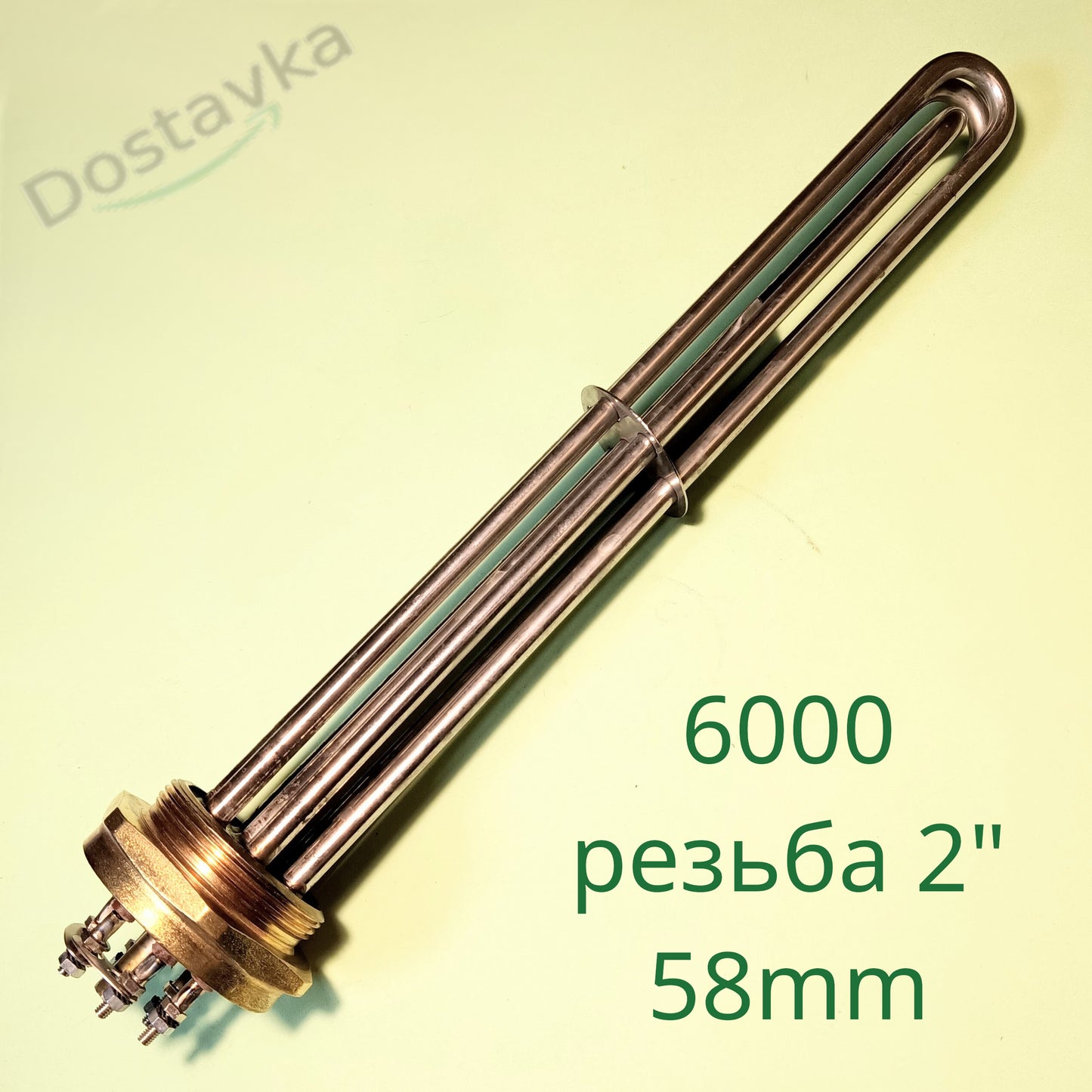 Thermo-Mix electric boiler Heating element block 6000W 220/380V L305mm nut 2" (58mm)