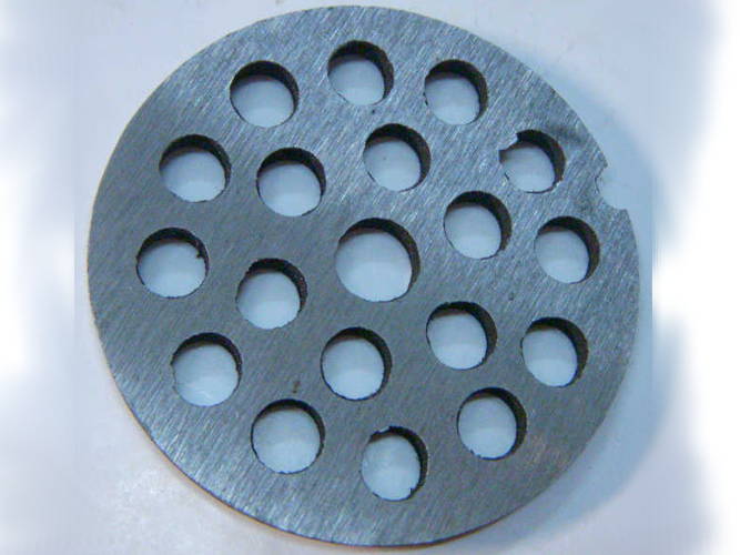 Grid for meat grinder Elvo 7mm D54 (with groove)