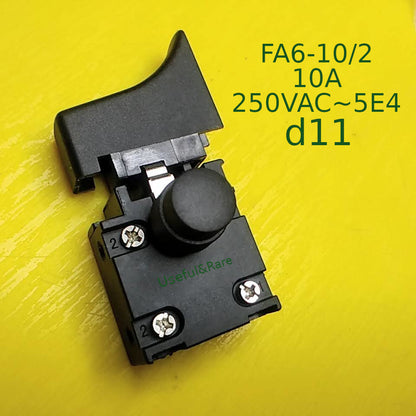 Manual operation DPST trigger with pressing fixation HLT 10А (FA6-10/2)