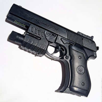 Pneumatic pistol P.718d BB 6mm airsoft with laser sight