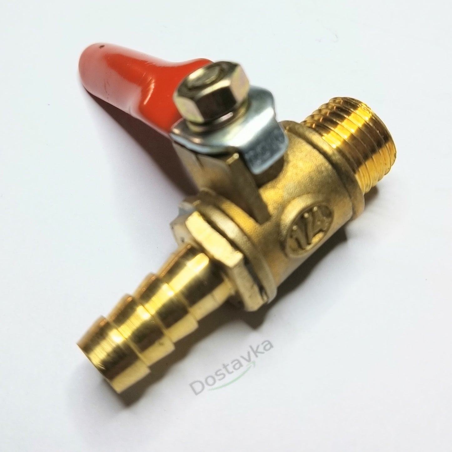 Air compressor tap with 1/4" thread and 9mm nipple
