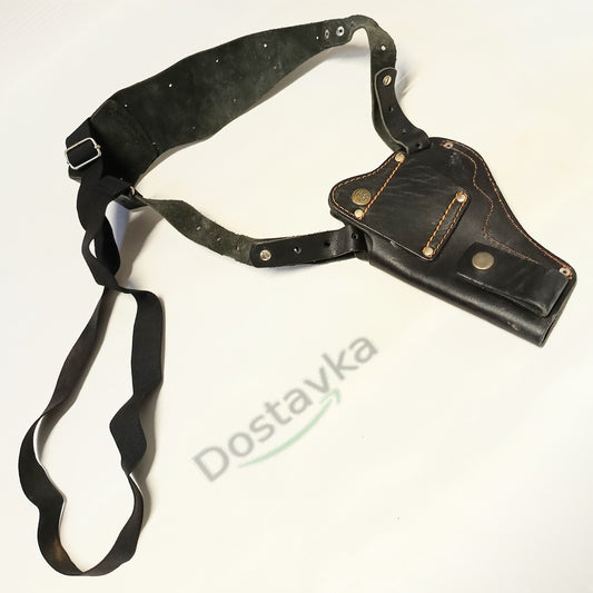 Universal operational holster for pistols (on the shoulder/on the belt) with a mount for handcuffs