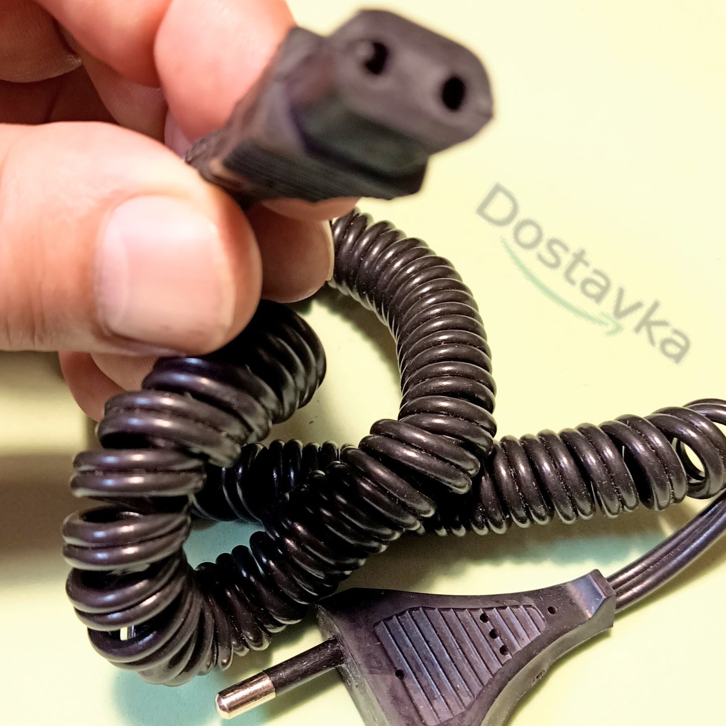 Electric Shaver Power Cord with Double Plug