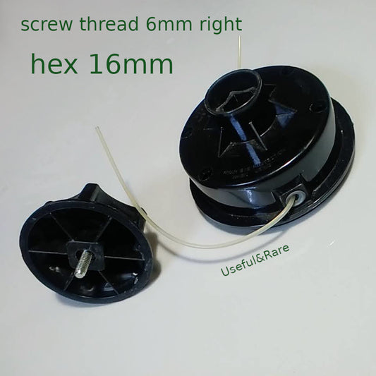 Electric mower handheld trimmer head d6 right hex 16