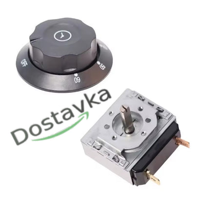 Electric furnaces 16A Timer 90 minutes rod h17 6*4.5 (with cut) 2pin