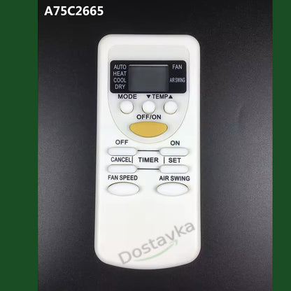 Panasonic air conditioner Remote control A75C2665