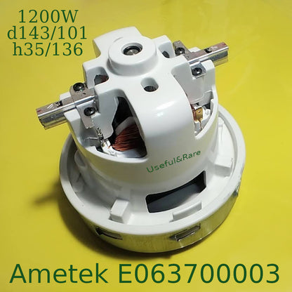 Ametek 063700003 D143 H136 1200W Vacuum Cleaner Motor