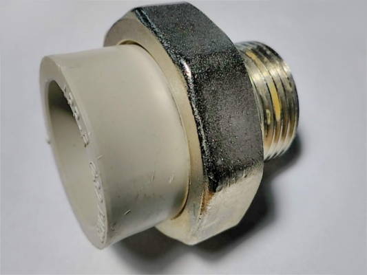 Water supply connection external thread 1.5" (soldering side 40*32 mm)