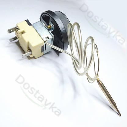 Sanal FSTB 16A 250V (50-300°C) 3-Pin Oven Thermostat with Control Knob