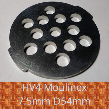 Moulinex HV4 Meat grinder grid 7.5mm D54mm (2 protrusions)