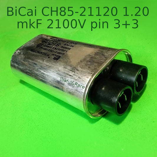 Microwave oven High voltage capacitor BiCai CH85-21120 1.20 mkF 2100V