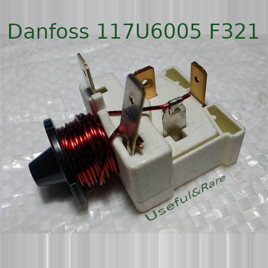 Refrigerator Start relay Danfoss 117U6005 F321 0.5 Amp with inductive coil