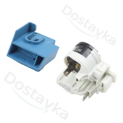 ZEM Refrigerator PTC Start Relay Overload Protector (3-Pin, A1E8, 8100)