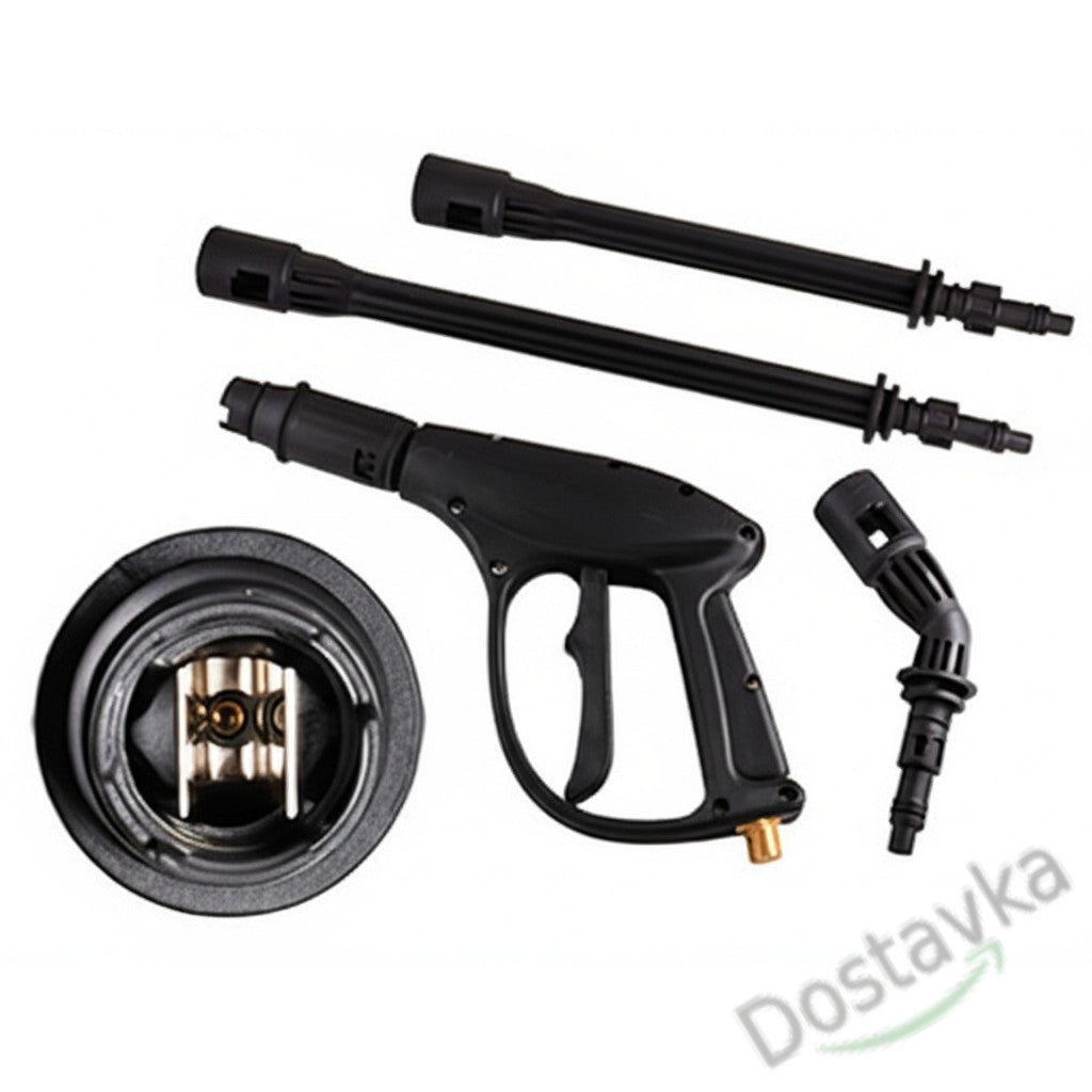 Car washer pressure washing machine fire hose with corner adapter (2 in 1) flat stream