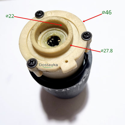 Gearbox for screwdriver skirt 48 mm connection 28
