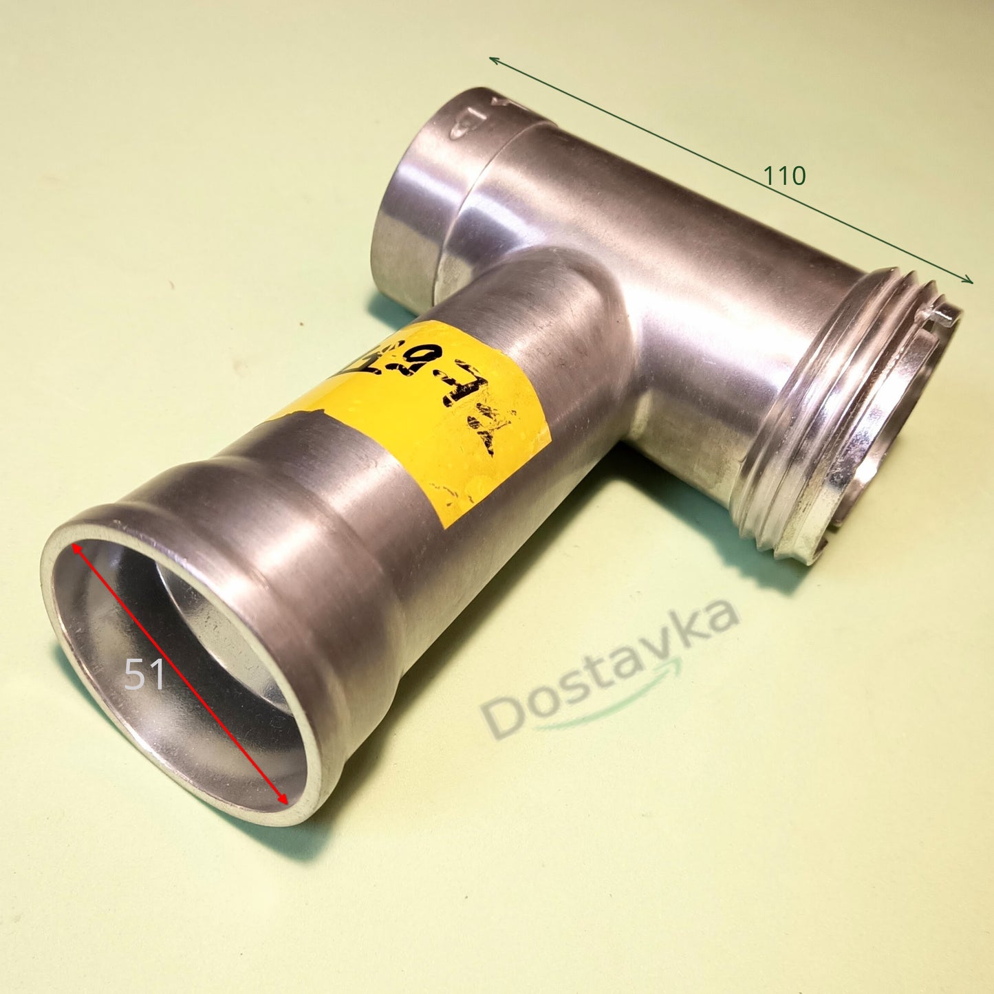 Тубус корпус шнека L111 d63 мясорубки Delfa, Rainford 816, 819 под 4-ре защелки