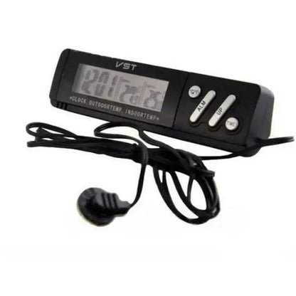 VST Car Clock VST-7067 (Alarm, Thermometers)