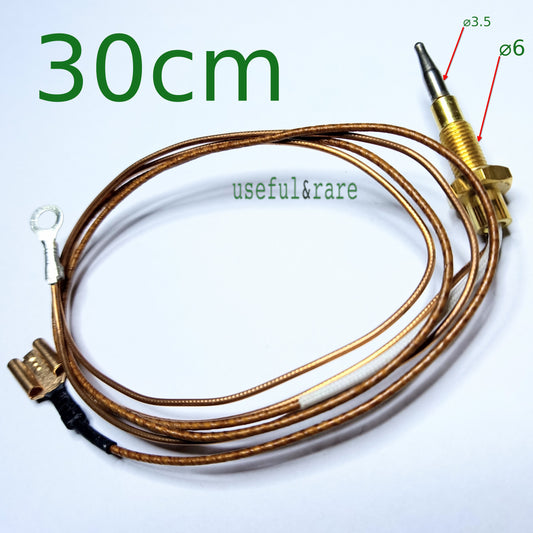 Gas Oven Furnace Boiler Heater thermocouple 30 cm pin + pin-screw + thread 6 mm