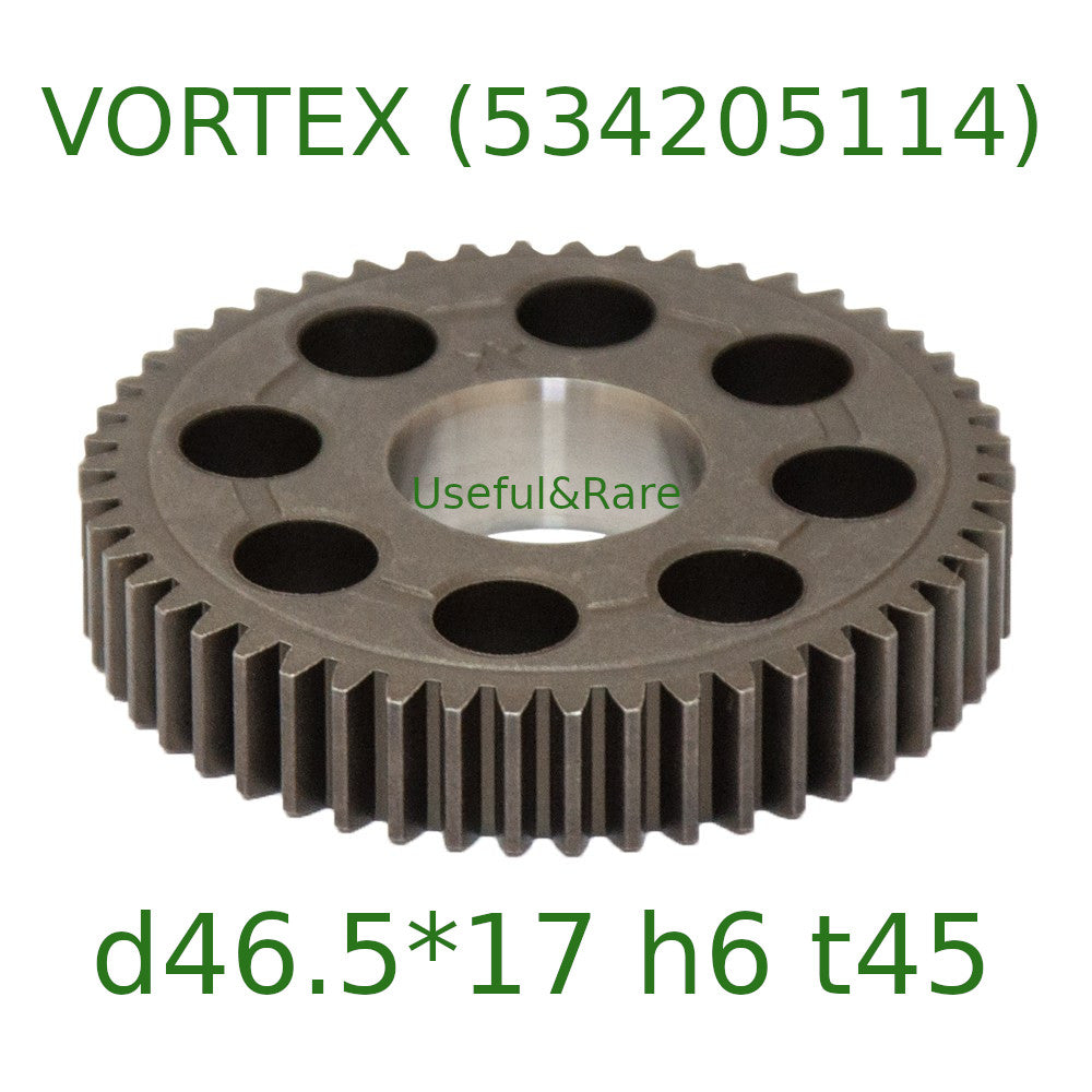 Driven gear of car wash VORTEX (534205114) d46.5*17 h6 t45