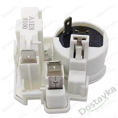 Refrigerator compressor start relay 3-Pin PTC Thermistor Thermal Overload Protection A1E8 8100 ZEM