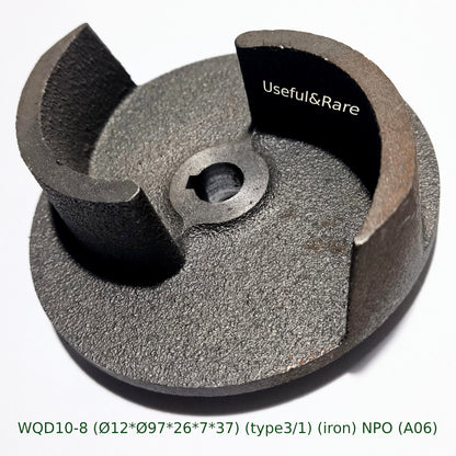 Sewage fecal pump WQD10-8 cast iron wheel impeller d97 h31-38