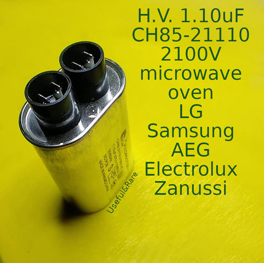 LG/ Samsung microwave oven capacitor HV 1.10uF CH85-21110 2100V