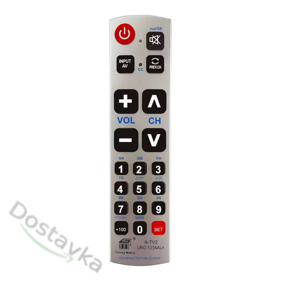 Universal remote control R-TV2 (R-TV3/ RM-L1382) for any TV