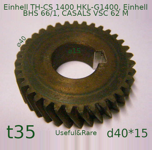 CASALS, Einhell circular saw steel driven gear d40*15 h10 t35