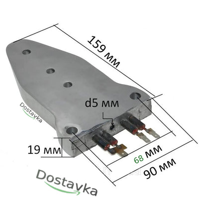 PVC pipes soldering iron heating element (fastening 66~70 mm)