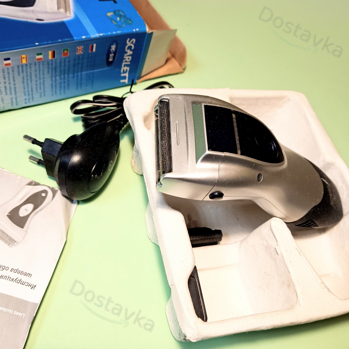 2-in-1 Scarlett SC-518  Electric Shaver (+ Mustache Trimmer) (with floating blades)