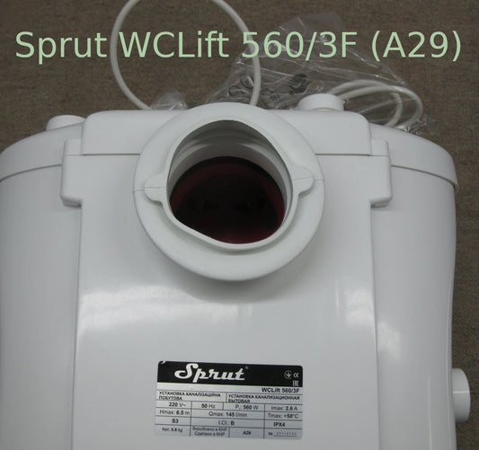 Toilet pipe of sewage pump Sprut WCLift 560/3F (guma) (A29)