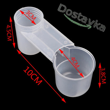 Birds, parrots, pigeons Plastic feeder and drinker