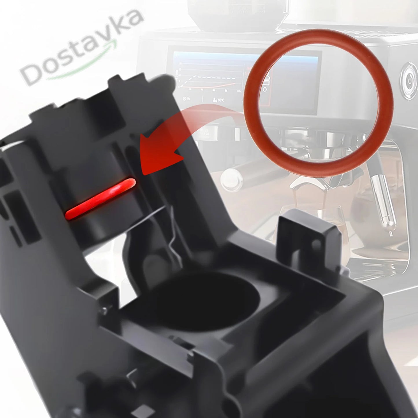 Ремкомплект терморезиновых колец 30 штук -40~200℃ для кофе машины кофеварки