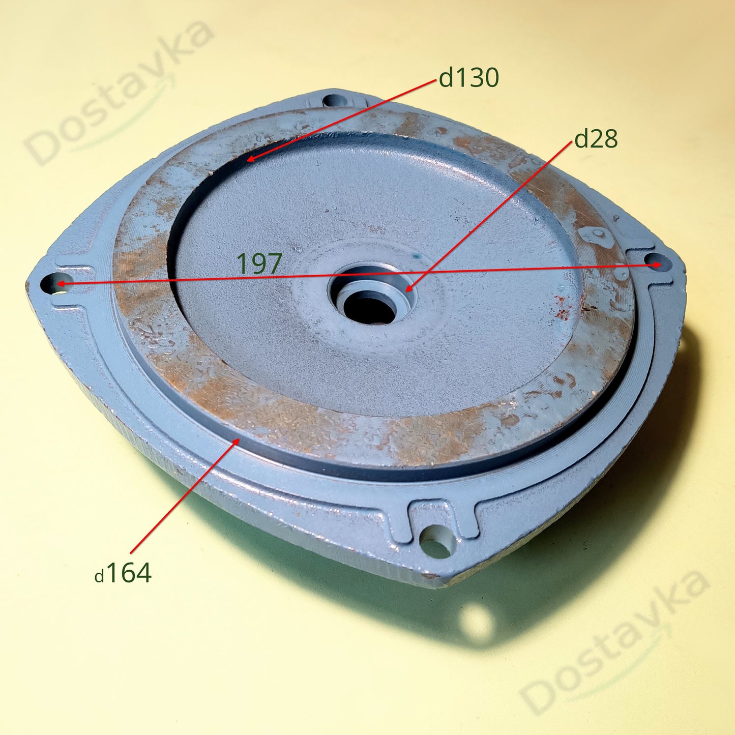 NPO CPm158X Surface Water Pump Flange Plate (Cast Iron) (A59) (3 Bolts)