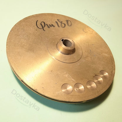 NPO CPm180 Water Pump Impeller (Ø14*Ø162*2*Ø40*10,5*39*Z6) (Type 2/1) (Brass) (A10)