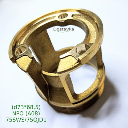 Transition flange for submersible pump Sprut/ NPO 75SWS/75QJD1 (d73*68.5) (brass) (A08)