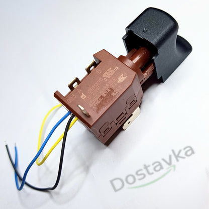 Screwdriver switch Defond EGD-2116Z 24Vd.c. 16.1 RA button 27*16.5 base 26*20mm (5-pin)