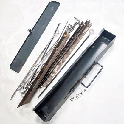 Road barbecue in a metal box 43*6*6 cm