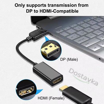 Adapter DP - HDMI Black