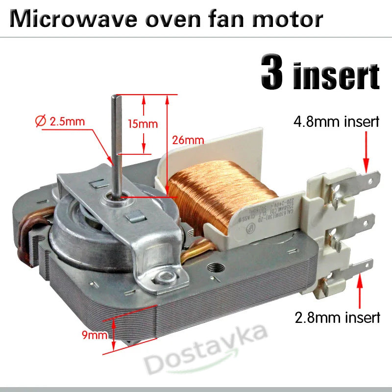 Electrolux microwave oven Blower motor GAL6309E(30)-ZD 220V 20W 