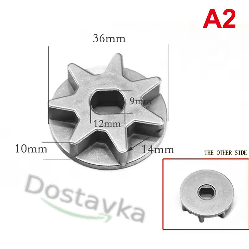 Leading sprocket d36 mm with flange for Einhell chain saw on shaft 9*12 mm