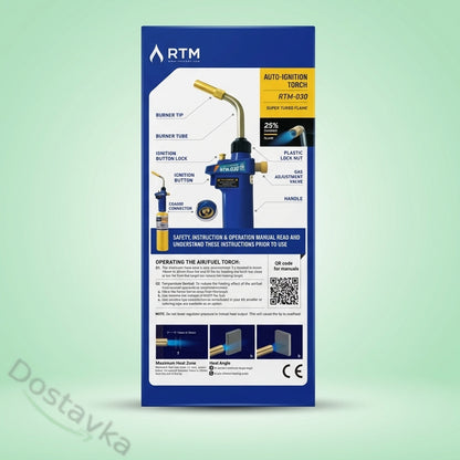 Manual gas burner (for MAPP gas, with pneumatic ignition) RTM 030