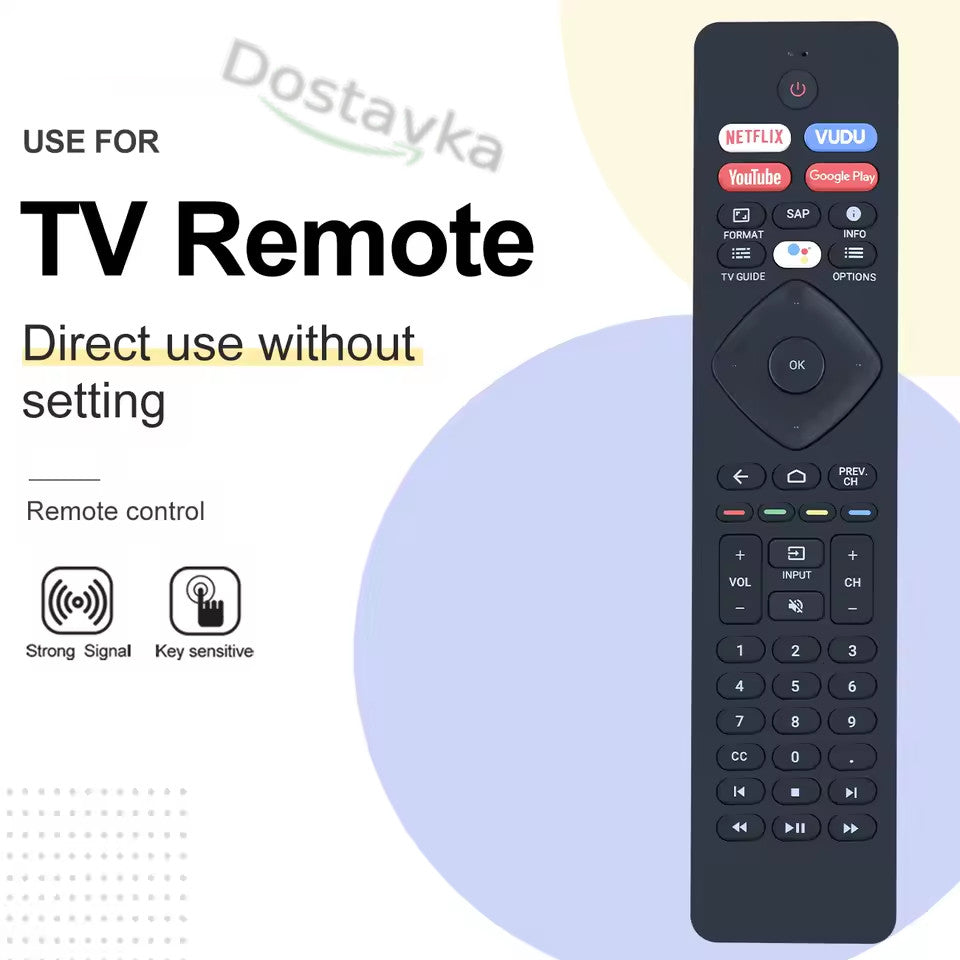 Пульт ДУ RF402A-V14 для Philips Android Smart TV 43PFL5704/F7 50PFL5604/F7 65PFL5604/F7 75PFL5704/F7