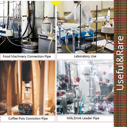Пищевой прозрачный силиконовый шланг с внутренним диаметром 0,5-14 мм