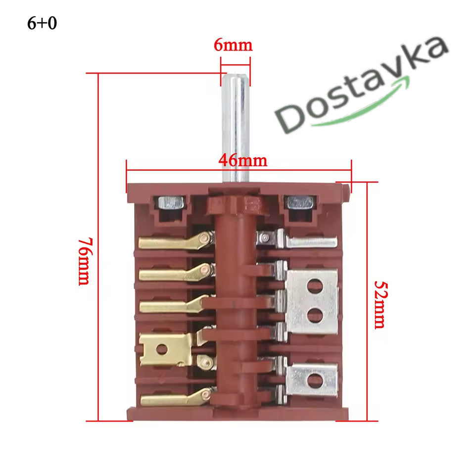 7-position Bomann electric stoves selector switch FD103M T150 5E4